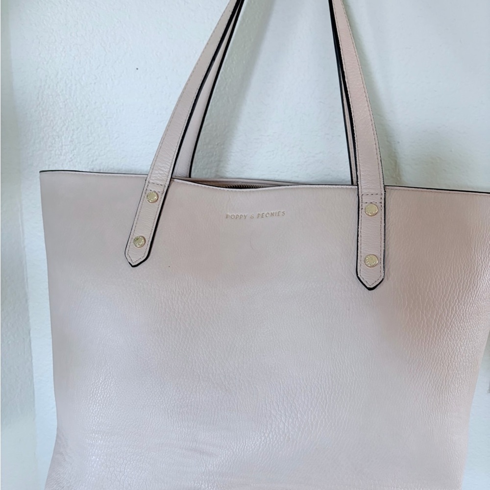 Poppy & Peonies Cream Tote Bag